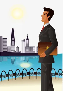 矢量商业男人免抠