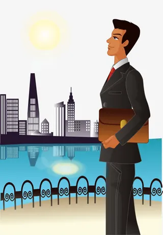 矢量商业男人免抠