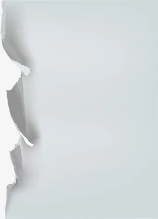 白色破损纸张免抠