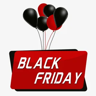 红黑黑色星期五免抠