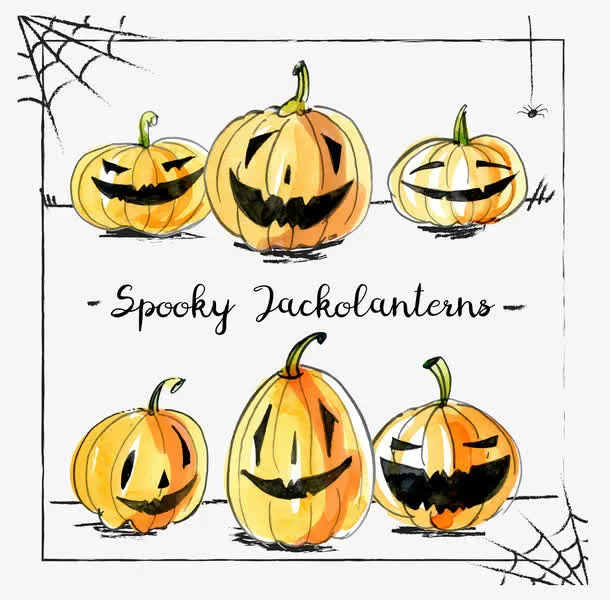 万圣节恐怖南瓜头免抠