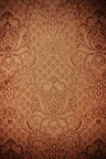 红色植物花纹图案免抠