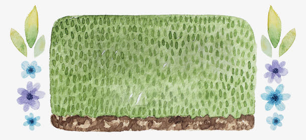 小清新手绘水粉儿童插画贺卡免抠