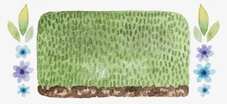 小清新手绘水粉儿童插画贺卡免抠