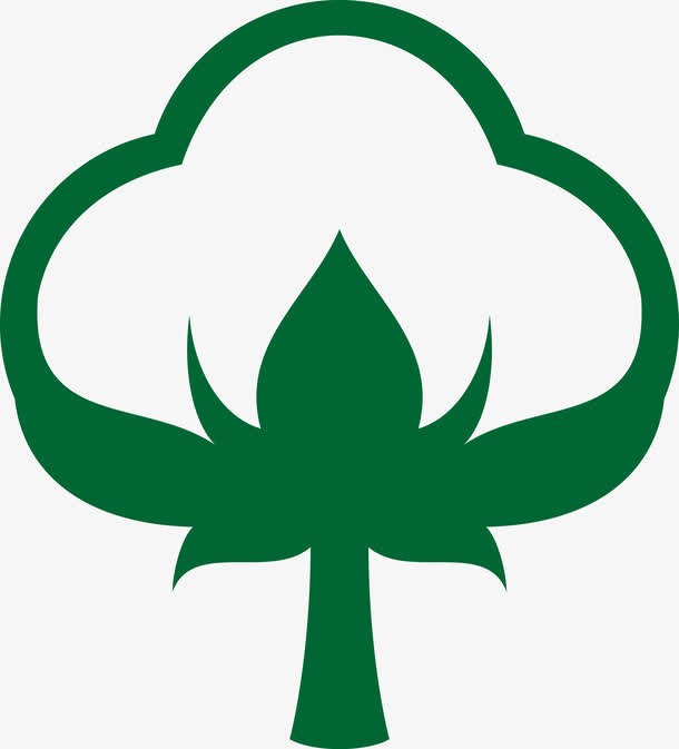矢量绿色棉花png图免抠