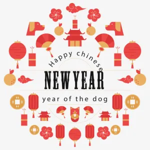 传统新年海报背景