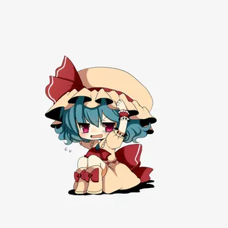 双手抱头蹲下的小女孩免抠