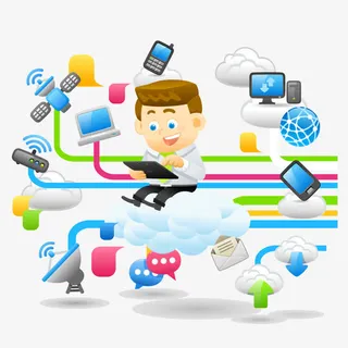 购物卡通人物免抠