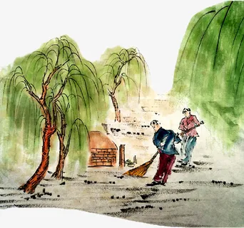清明节扫墓的免抠 清明节扫墓的免抠