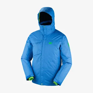 蓝色觅乐男士滑雪冲锋衣免抠