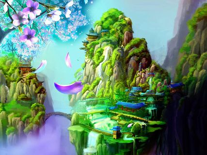 手绘场景背景高清