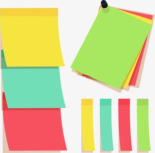 翻页效果便利贴免抠