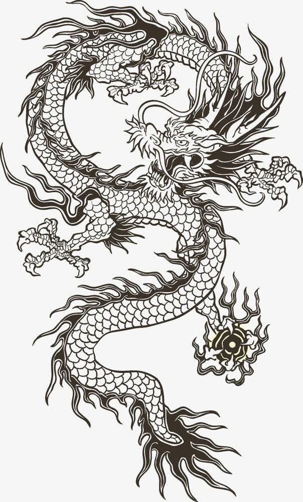 中国龙图腾免抠