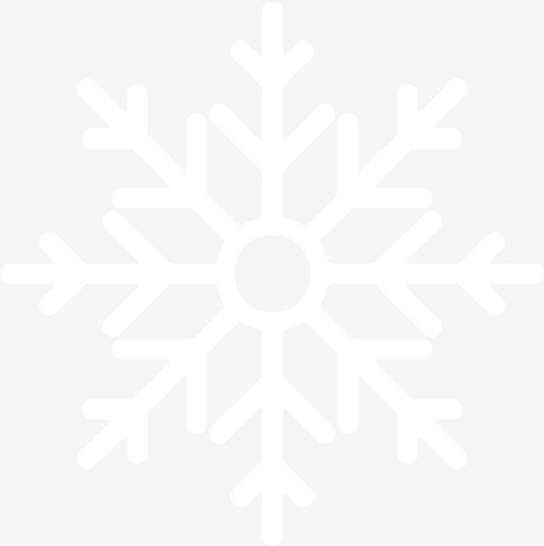 冬天白色雪花免抠