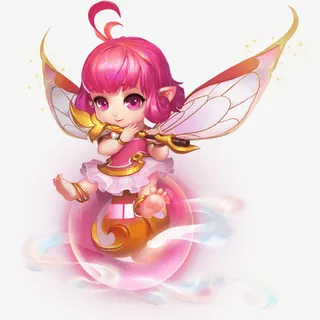 可爱卡通翅膀小女孩免抠