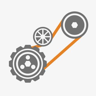 矢量齿轮皮带免抠