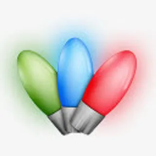 灯泡圣诞灯带路提示提示能量节日免抠