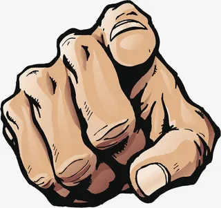 手绘手势动作指示方向插图免抠