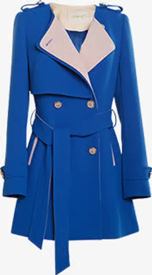 蓝色女装双11海报免抠