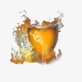 燃烧的盾牌免抠