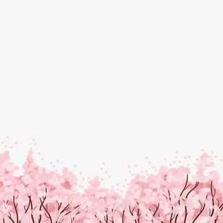 绚烂粉色樱花海免抠