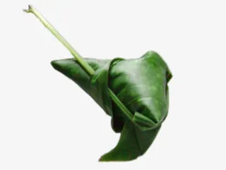粽子叶包好的粽子免抠