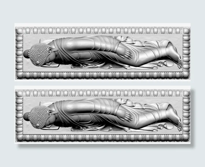 臥佛模型超高清素材免抠