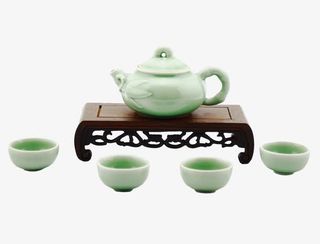 一套茶具免抠