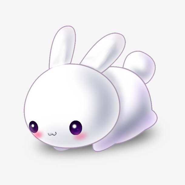 手绘可爱小白兔免抠