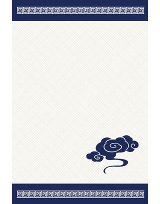 蓝色传统元素花纹纹理平面广告高清