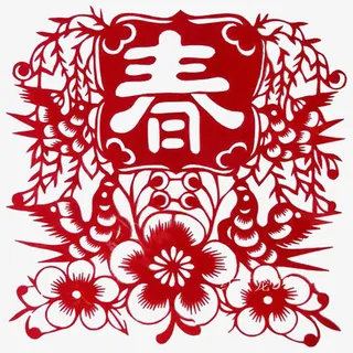 春节剪纸免抠