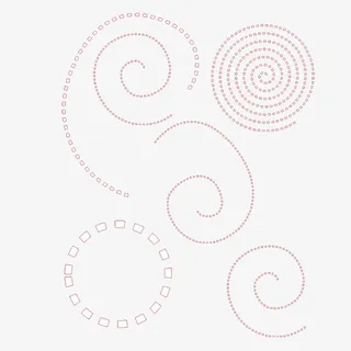 环绕的虚线圆免抠