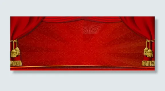 红色展板背景高清