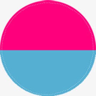 彩色春天美景分层圆形免抠