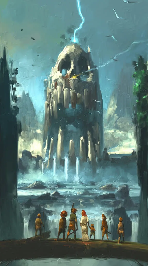 电击鸟儿骷髅城堡免抠