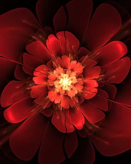 盛开的红色花朵免抠