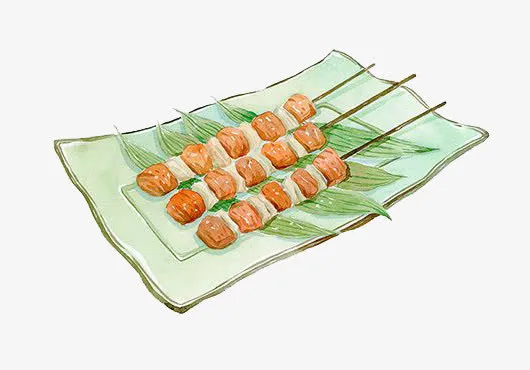 卡通羊肉串免抠