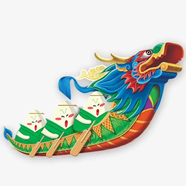 龙舟素材免抠