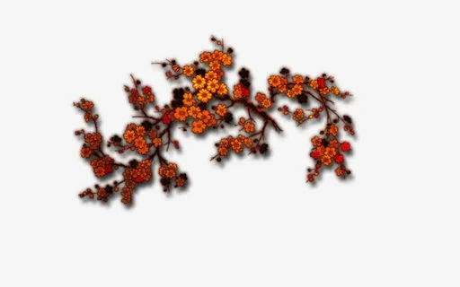 免扣梅花装饰图案免抠