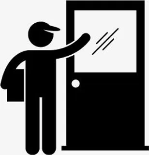 快递员送货免抠