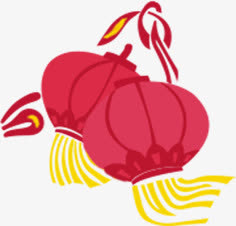 红色灯笼图案免抠