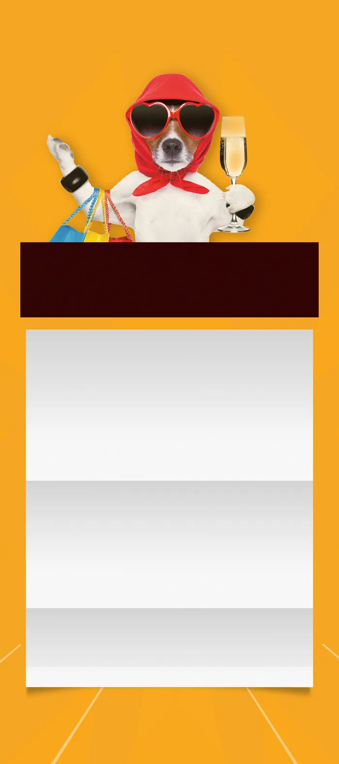 跨境购展架背景素材高清