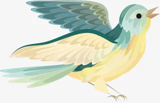 卡通插画版的鸟免抠