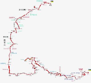 简易长征路线图免抠