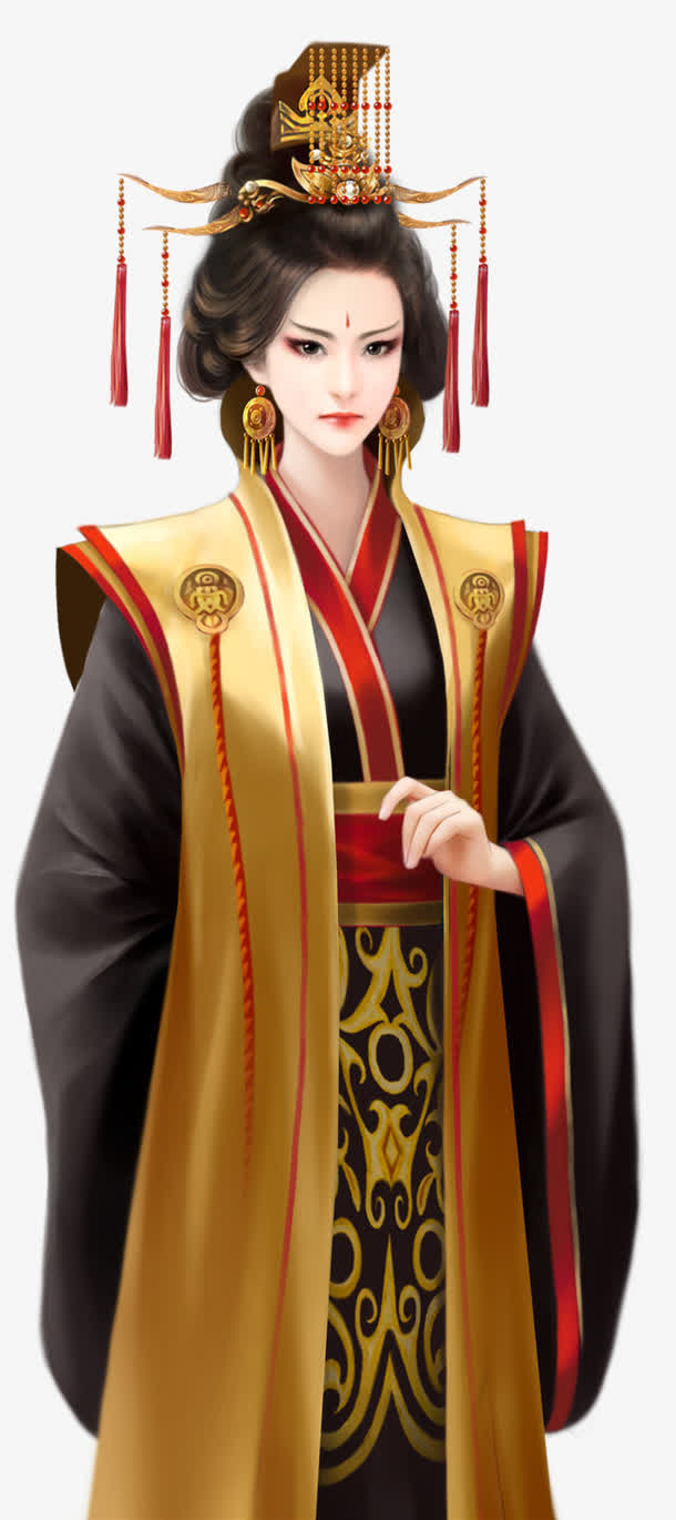 古风女子精美立绘免抠