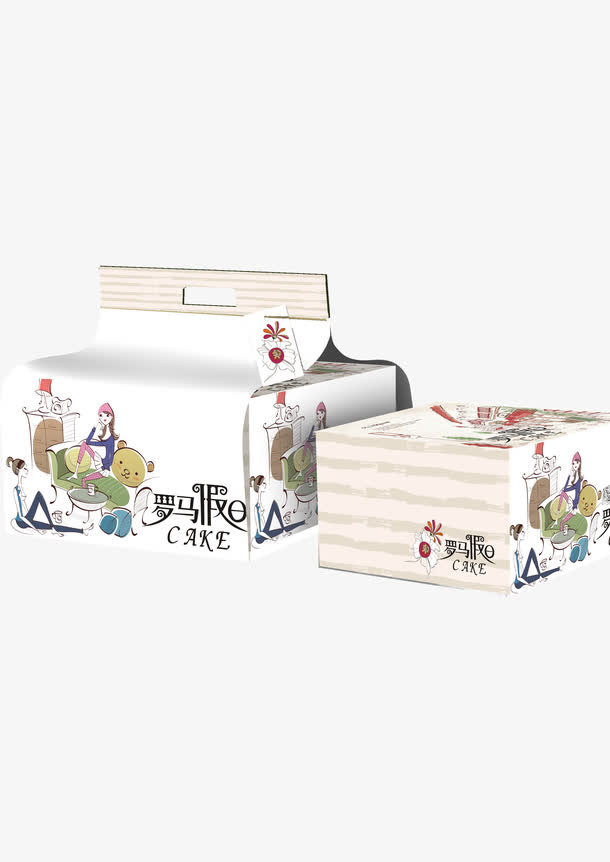 蛋糕礼盒免抠