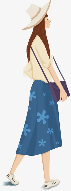 浪漫女孩素材免抠