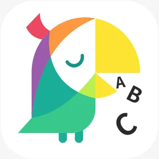 手机叽里呱啦教育app图标免抠