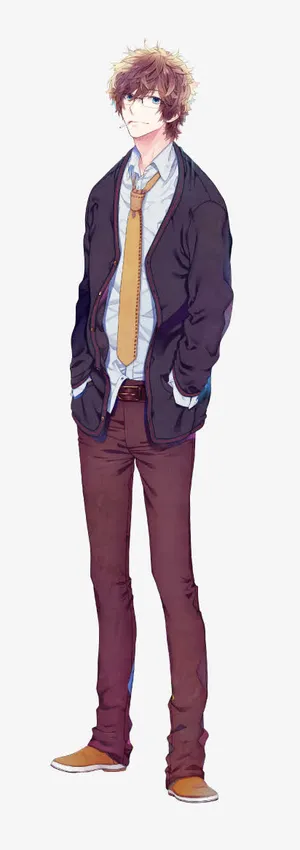 卡通立绘真志喜小次郎帅哥图片免抠