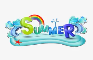 summer艺术字免抠